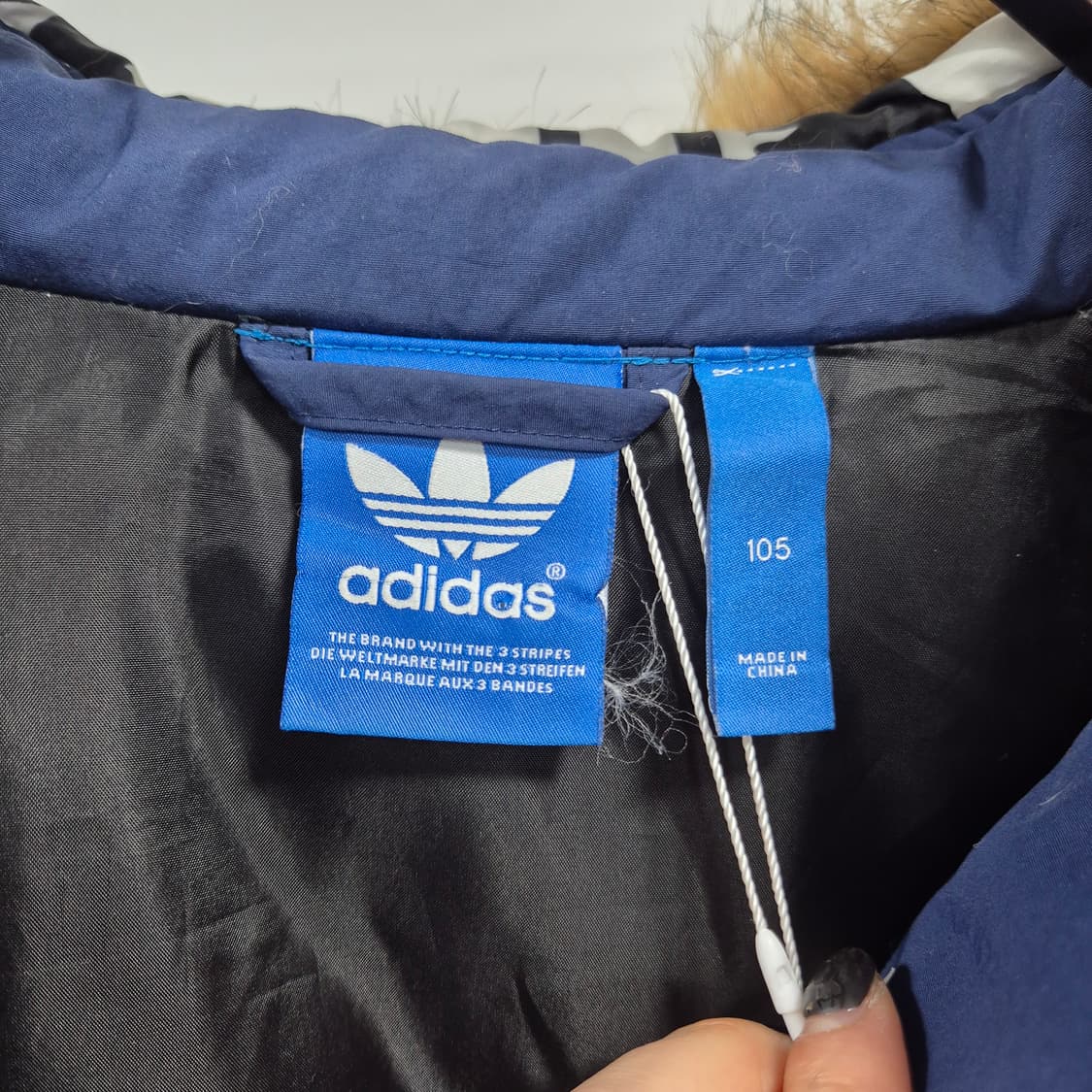 아디다스 불꽃 패치 덕 다운 야상 패딩 105 상품이미지4