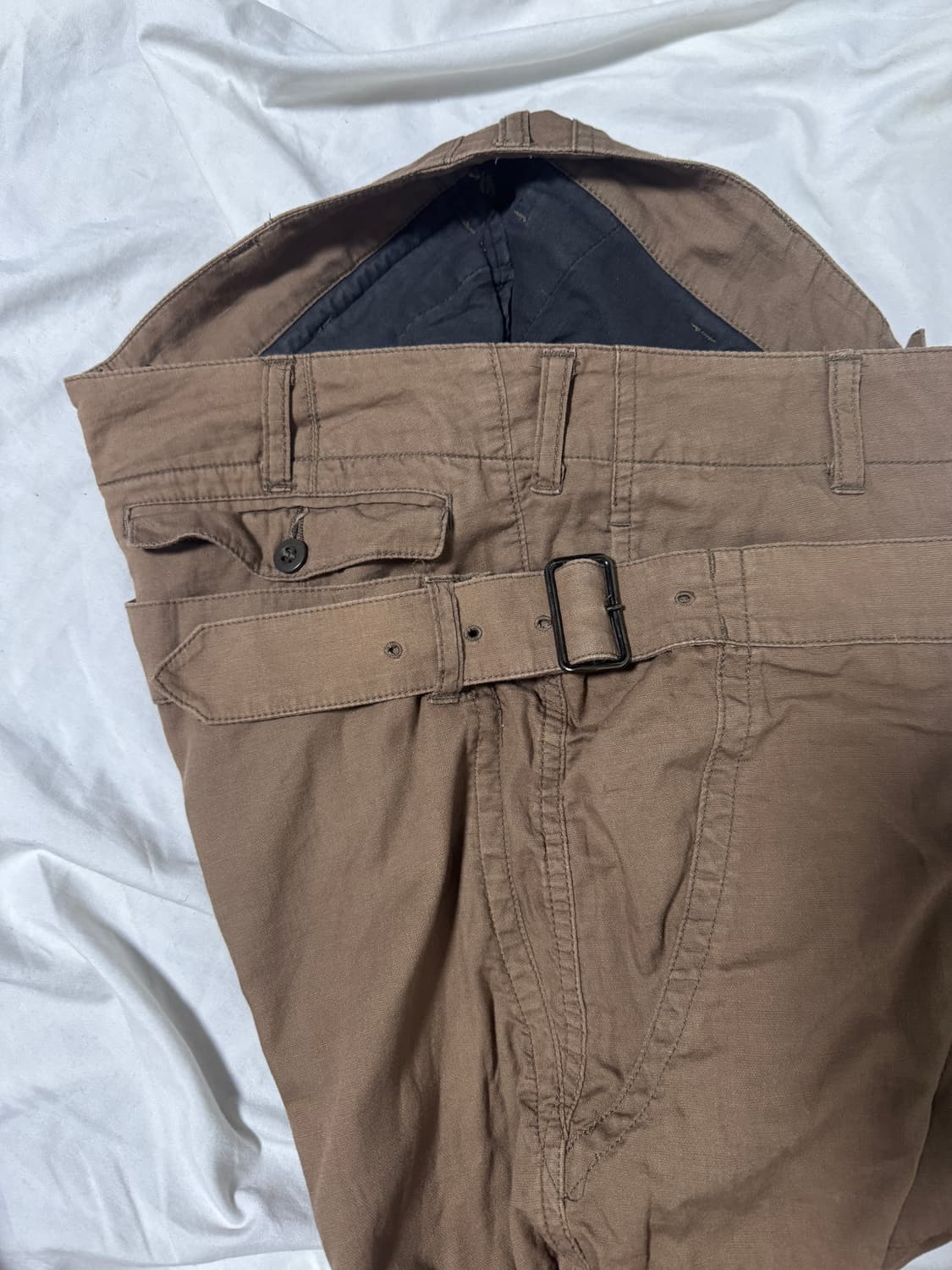 Zucca 더블 웨이스트 크롭 팬츠 y2k 아방가르드 lgb goa 상품이미지5