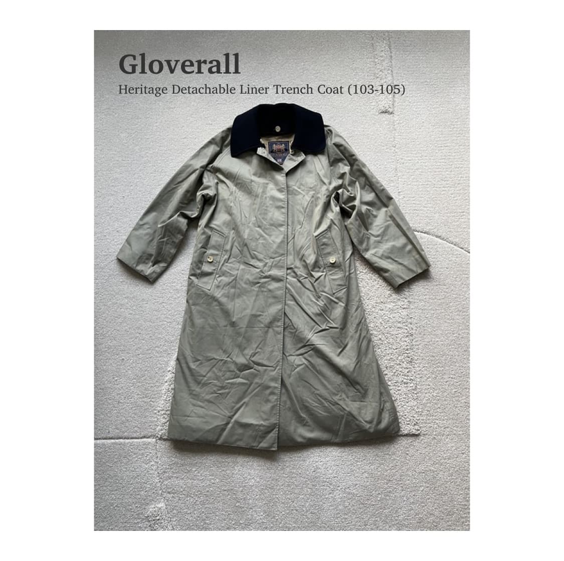 글로버올 디테처블 라이너 트렌치 코트 (103-105) 상품이미지1