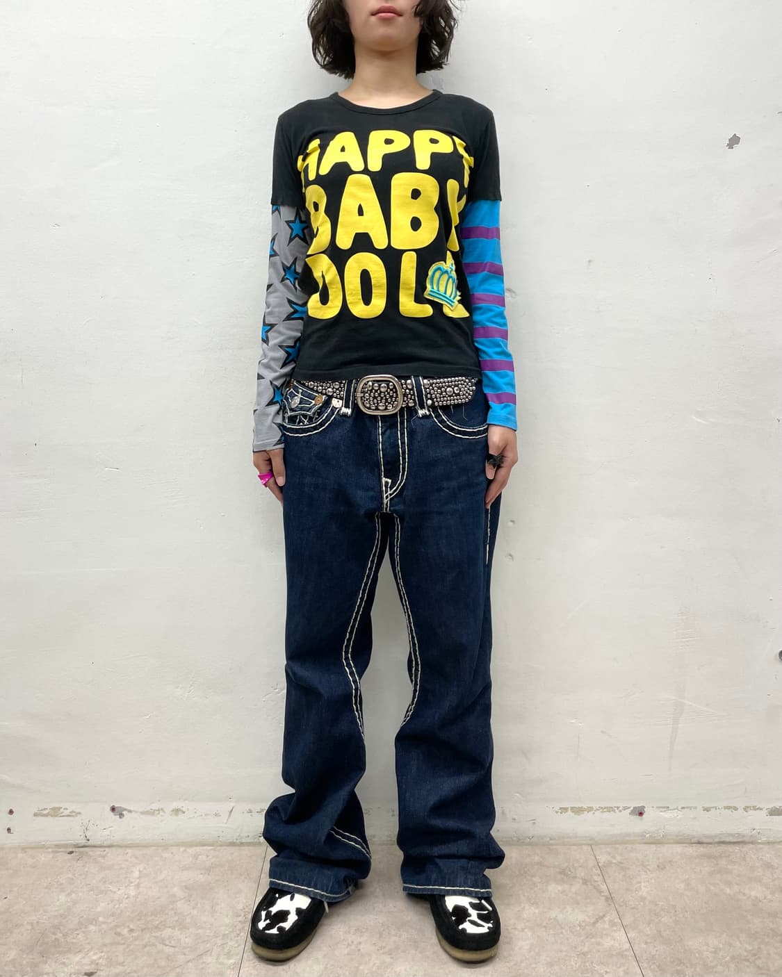 Baby Doll Retro Star Stripe Long Sleeve 상품이미지7