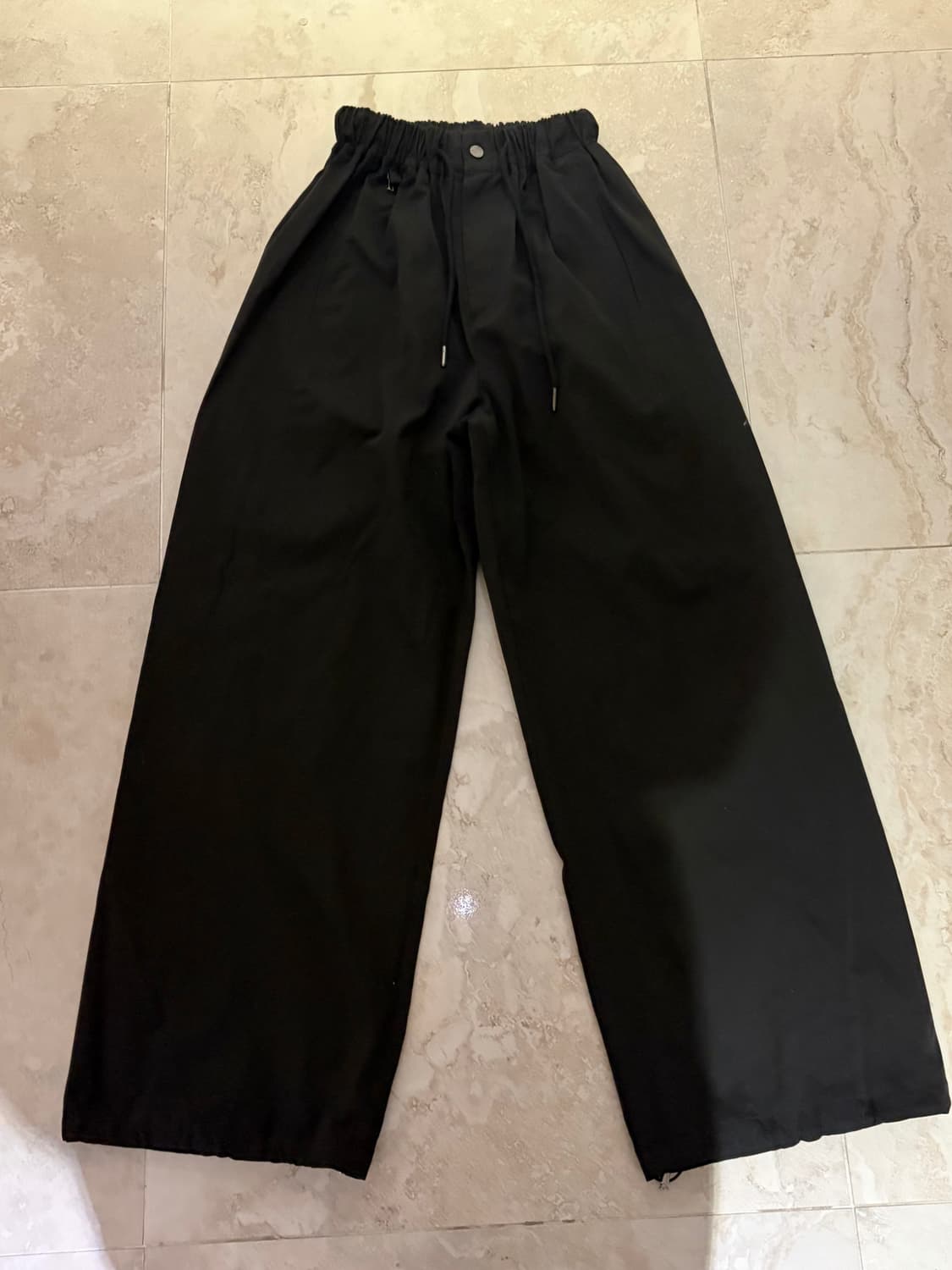 트리밍버드 봄버 셋업 팬츠 블랙 1회착 상품이미지4