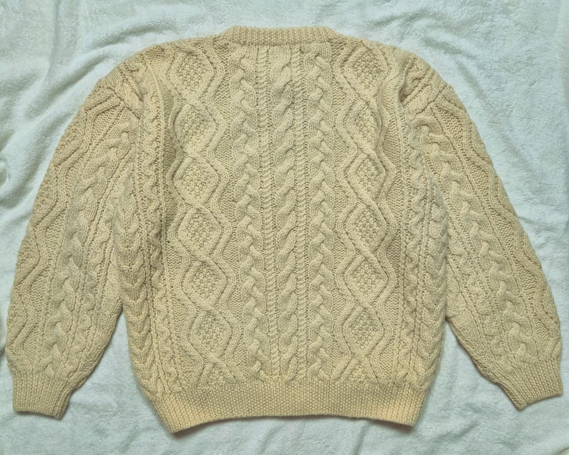 East Hampton 핸드메이드 꽈배기 가디건 M 상품이미지3