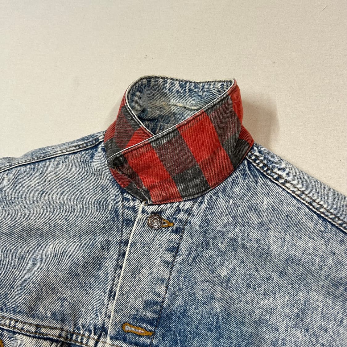 L) 리바이스 90s USA 플란넬 라이너 데님 트러커 자켓 상품이미지5