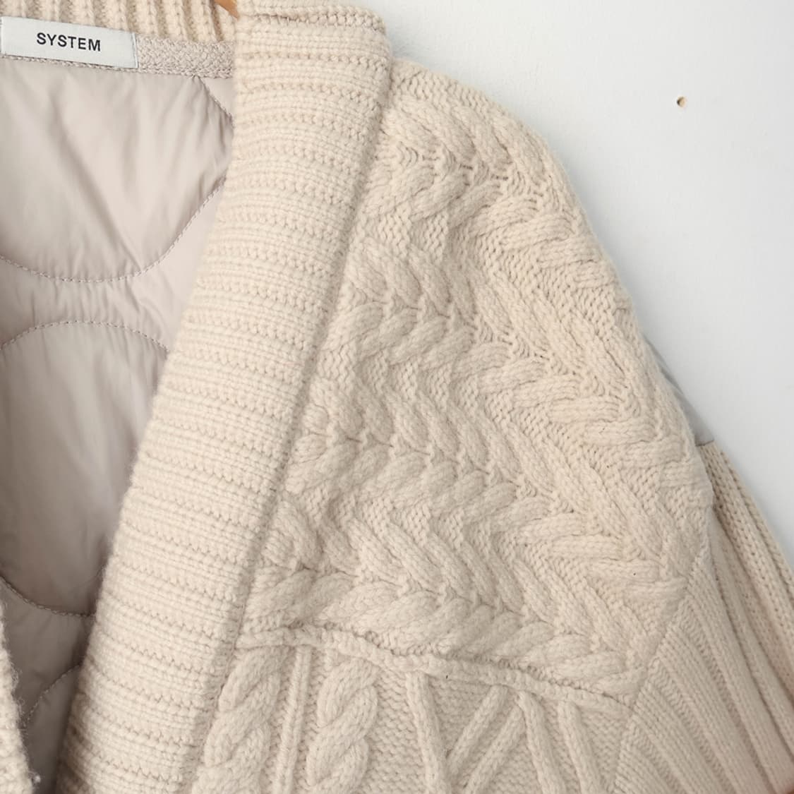 55/시스템 울 텍스처 블록 점퍼 상품이미지4