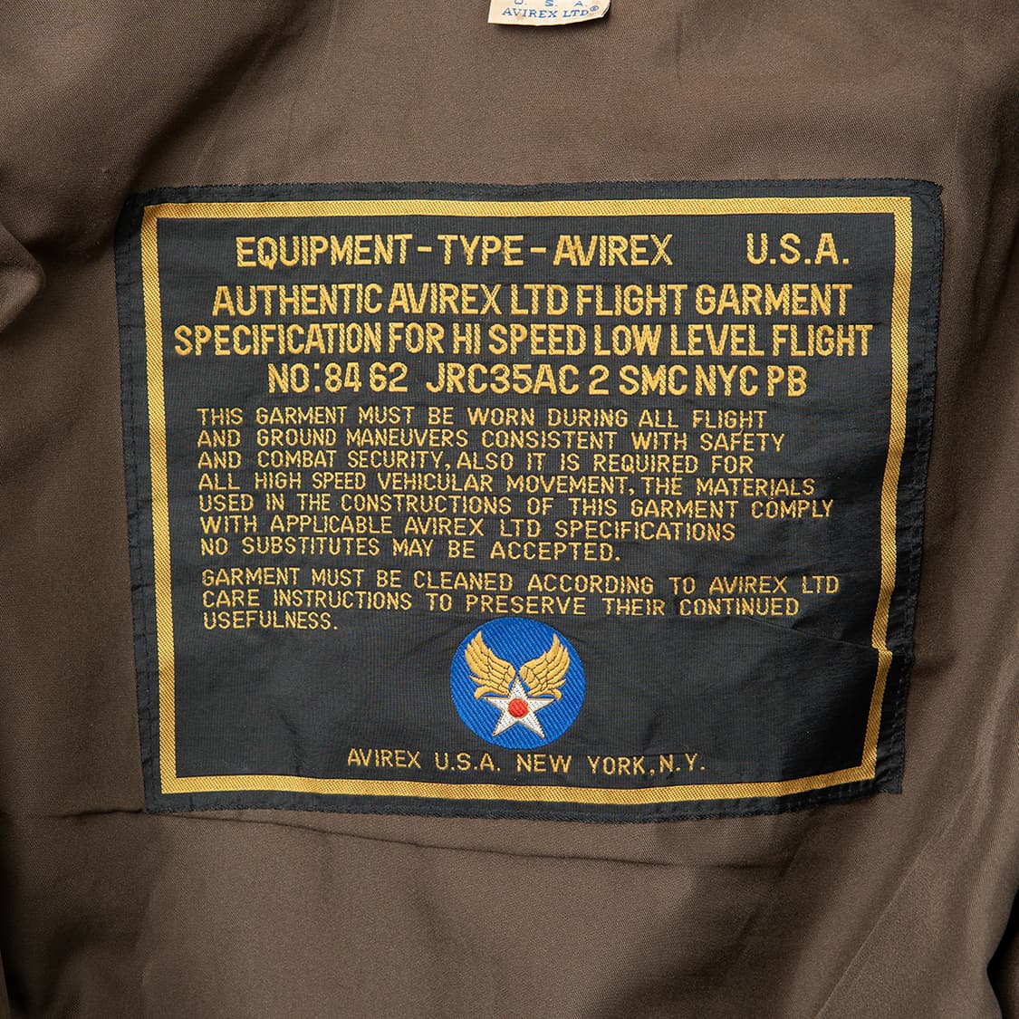 [46] 70s~ 아비렉스 A-2 레더 플라이트 자켓 MO-2367  상품이미지7