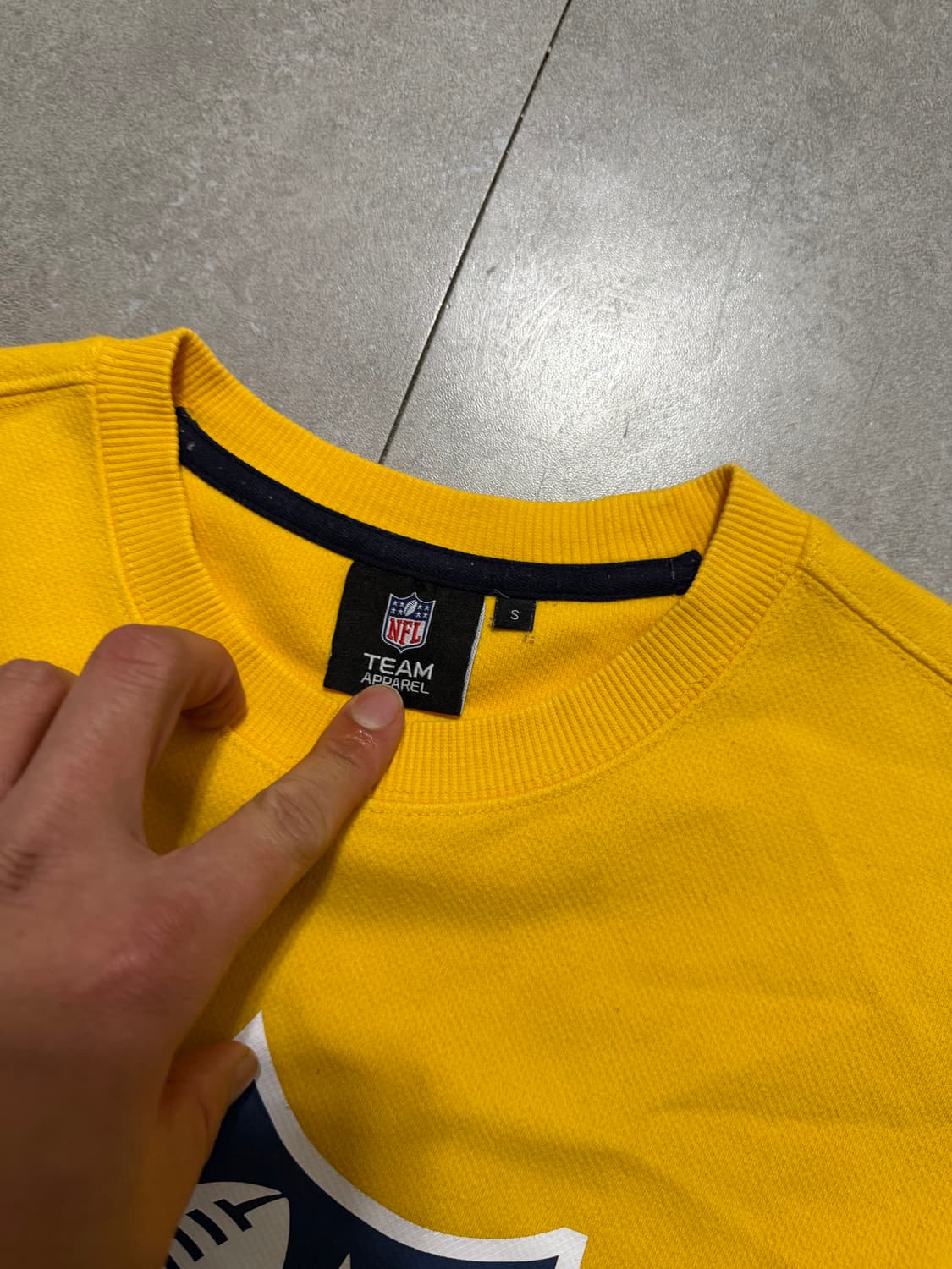 NFL  옐로우  빈티지  기모  스웻셔츠  95size   상품이미지4