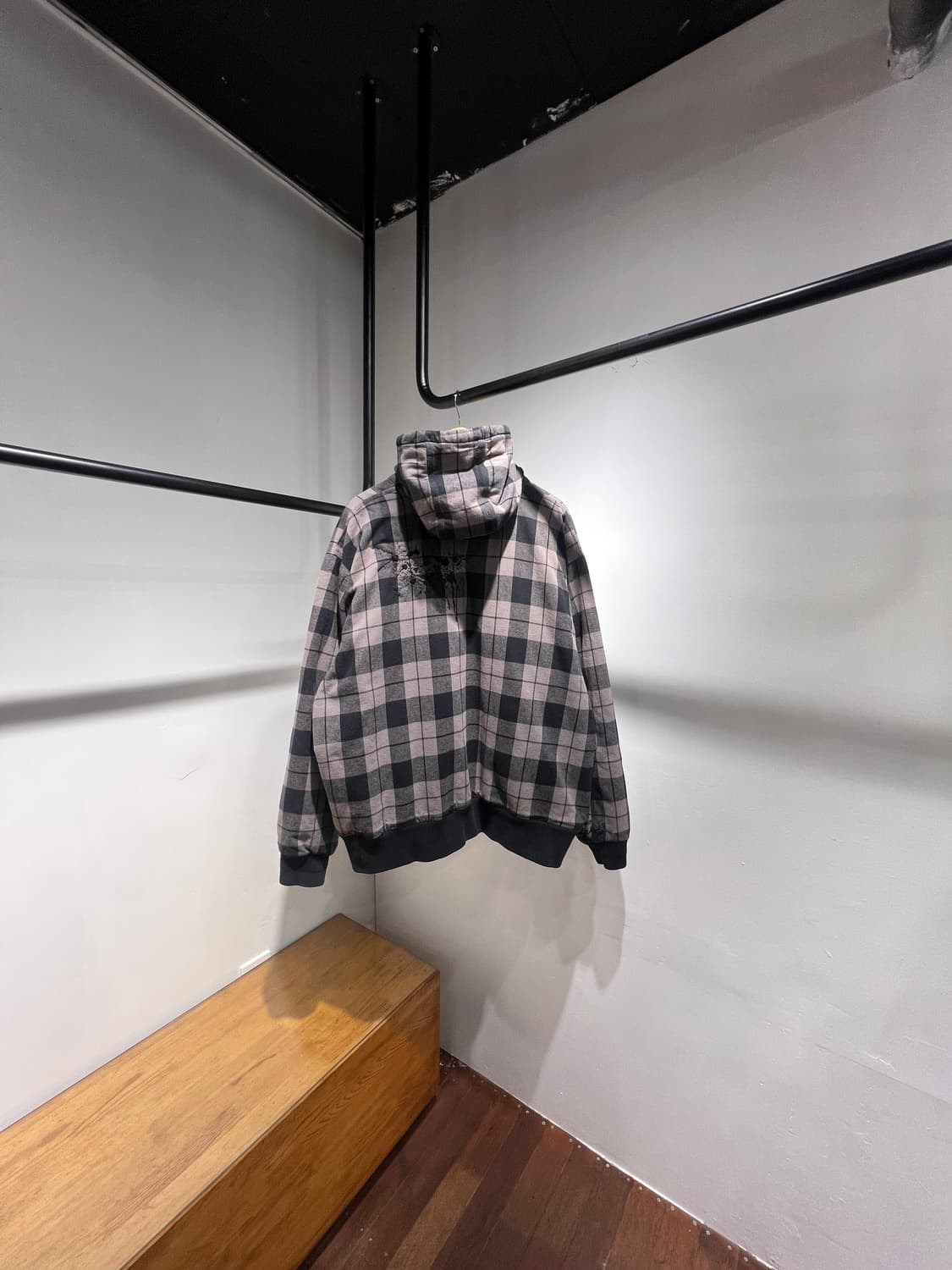 칼하트 타탄 후드 집업 (custom) 상품이미지3