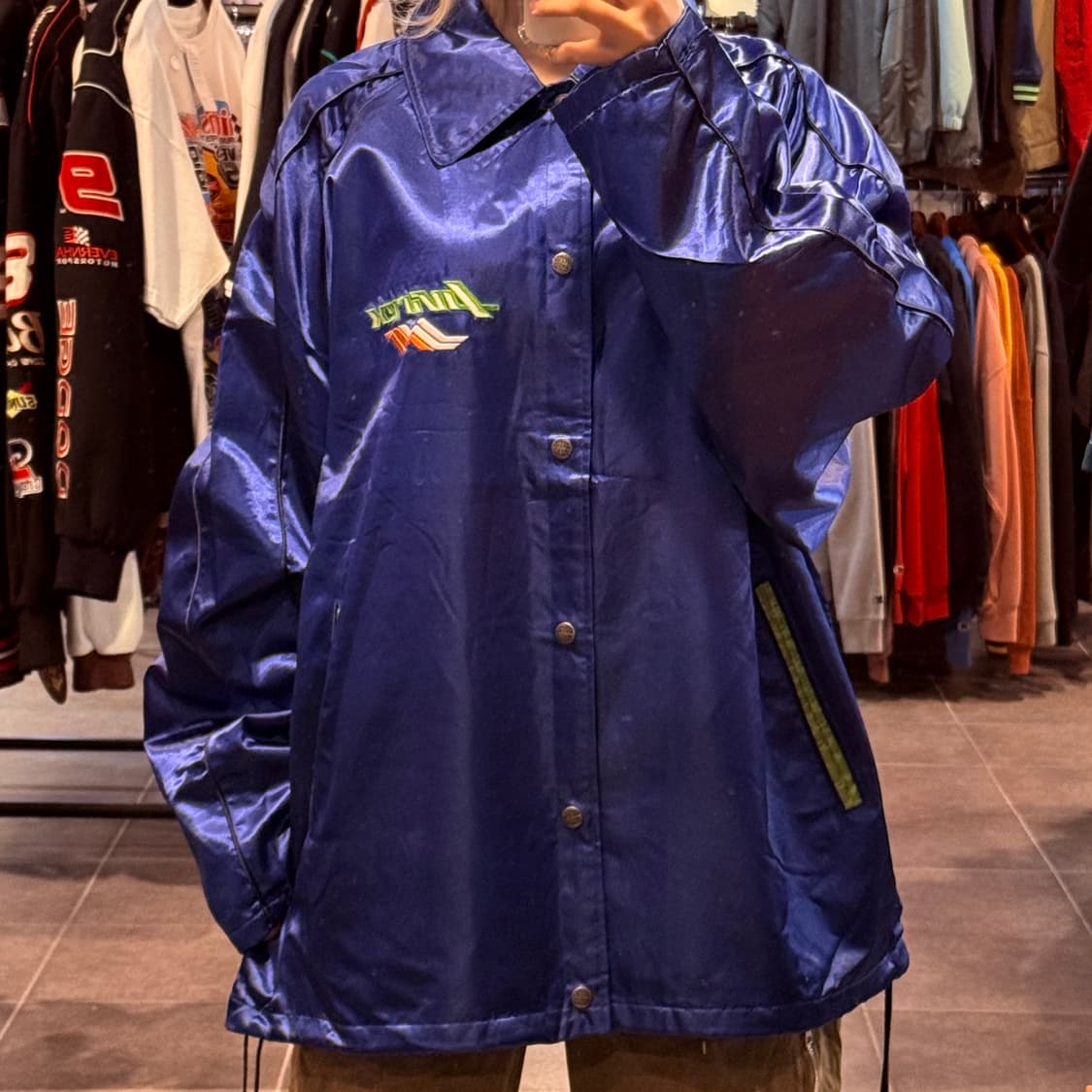[NO.9] 아비렉스 블루 새틴 코치 자켓 상품이미지1