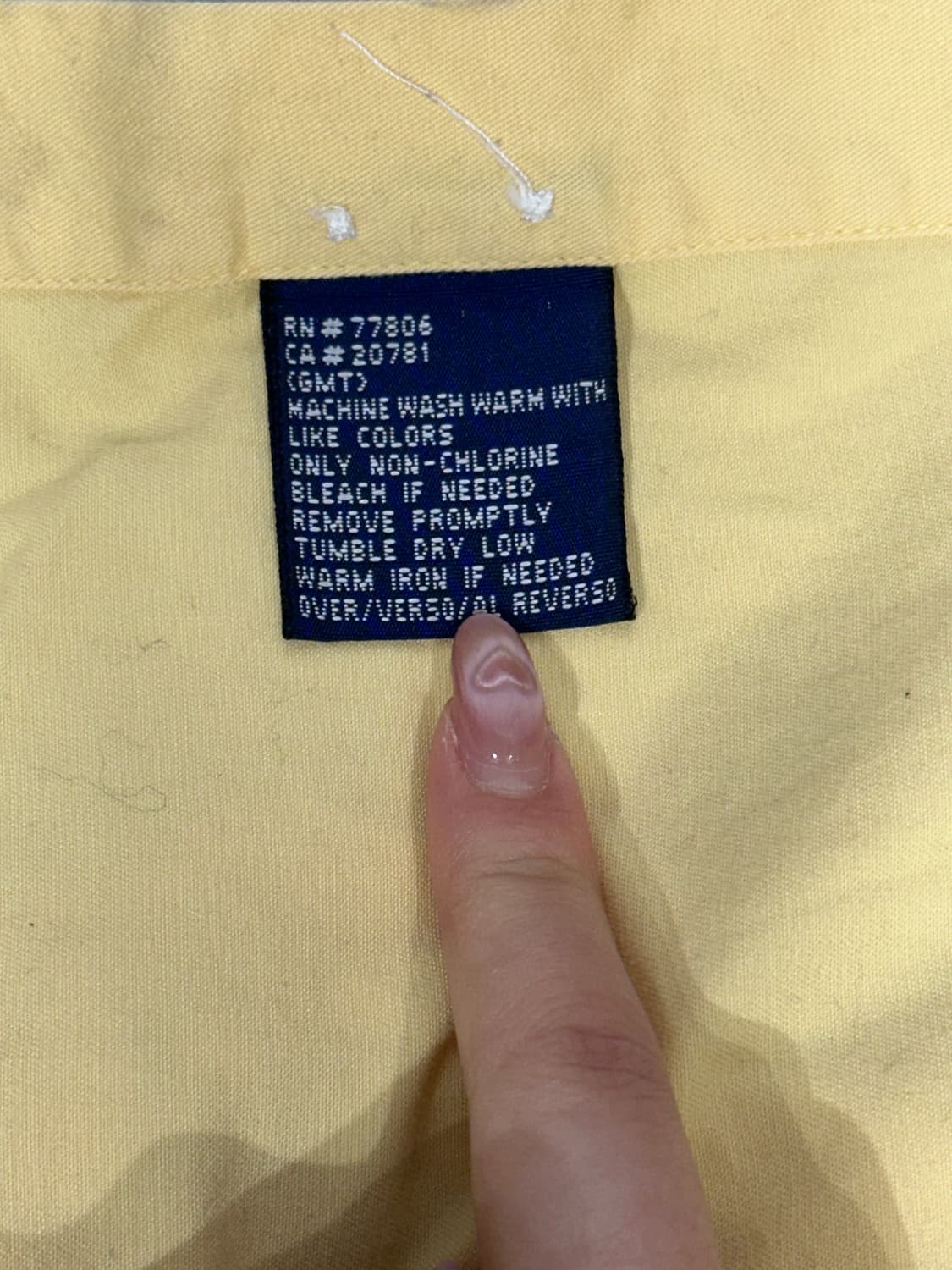 타미 힐피거 병아리 옐로우 솔리드 오버핏 셔츠 M 상품이미지8