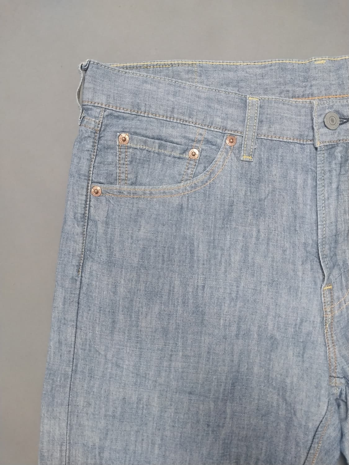 [34] 리바이스 522 R탭 린넨 셀비지 슬림 테이퍼드 쇼츠 반바지 상품이미지2