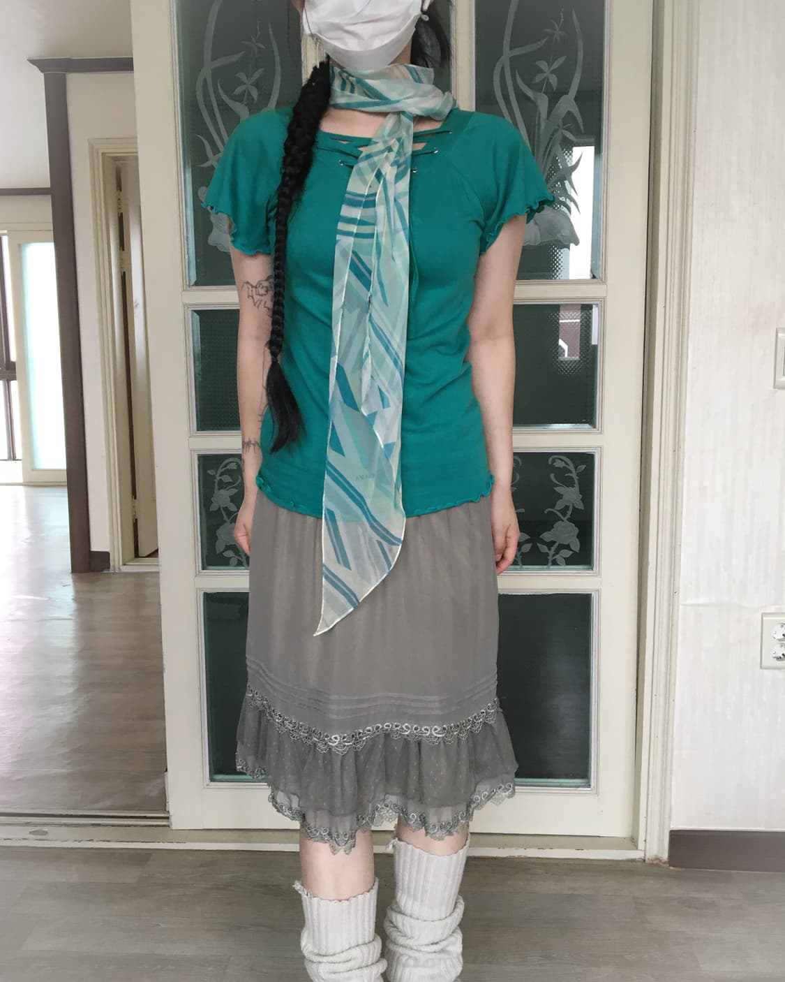 Lace up point t shirt 상품이미지7