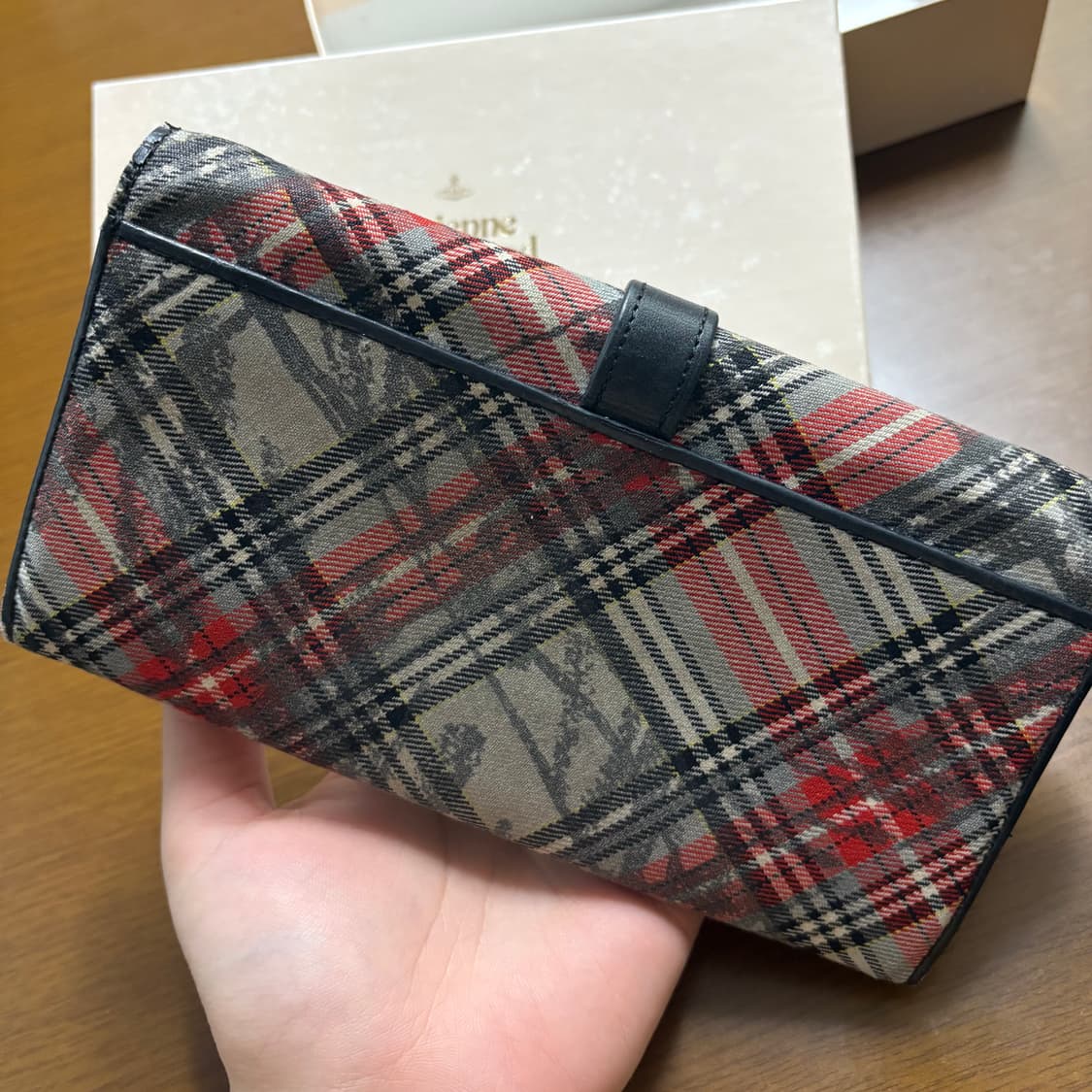빈티지) 희귀매물 00s 비비안웨스트우드 타탄체크 장지갑 상품이미지7