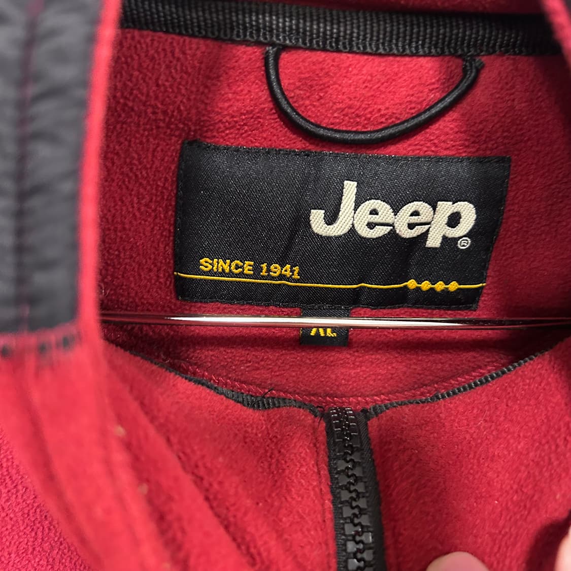 지프 나일론 배색 패치로고 경량 플리스 집업 상품이미지3