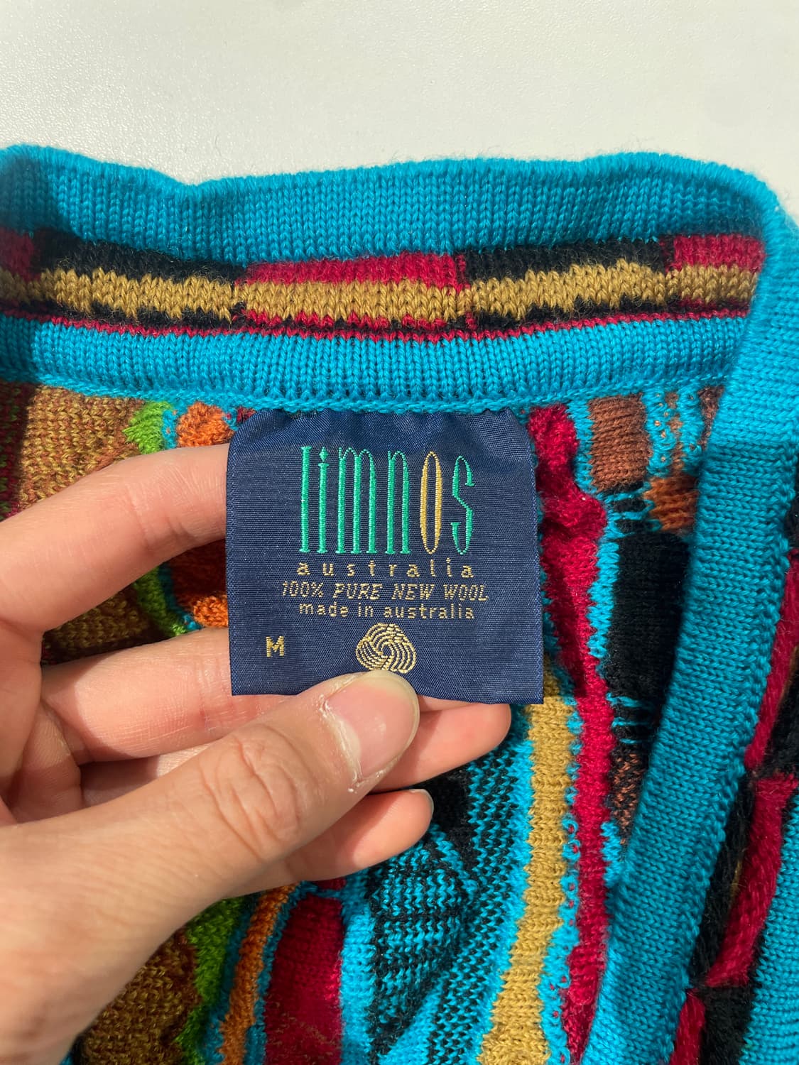 림노스 오스트레일리아 시안 케이블 니트 가디건 상품이미지7