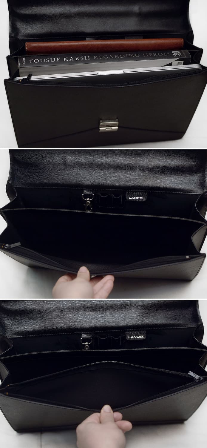 란셀 프렌치 서비예트 다이얼락 클래식 가죽 브리프케이스 상품이미지6