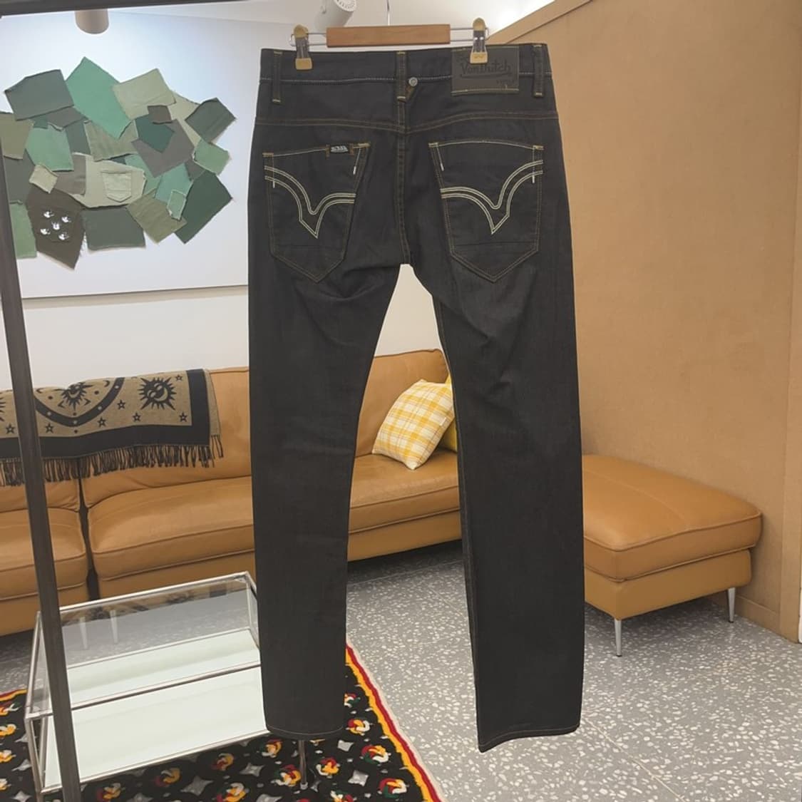 본 더치 올드스쿨 스트릿 키치 Y2K 데님 팬츠 30인치 C06836 상품이미지4