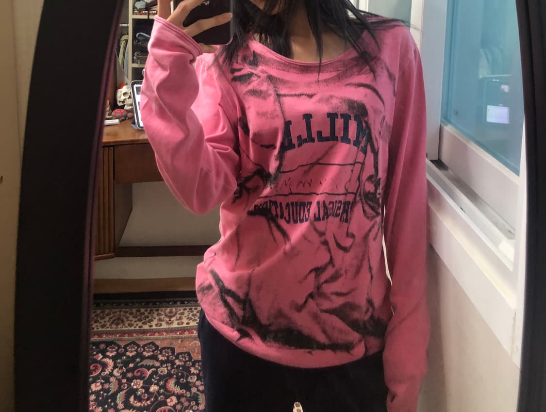 BEXIST vintage pink long sleeve 상품이미지4