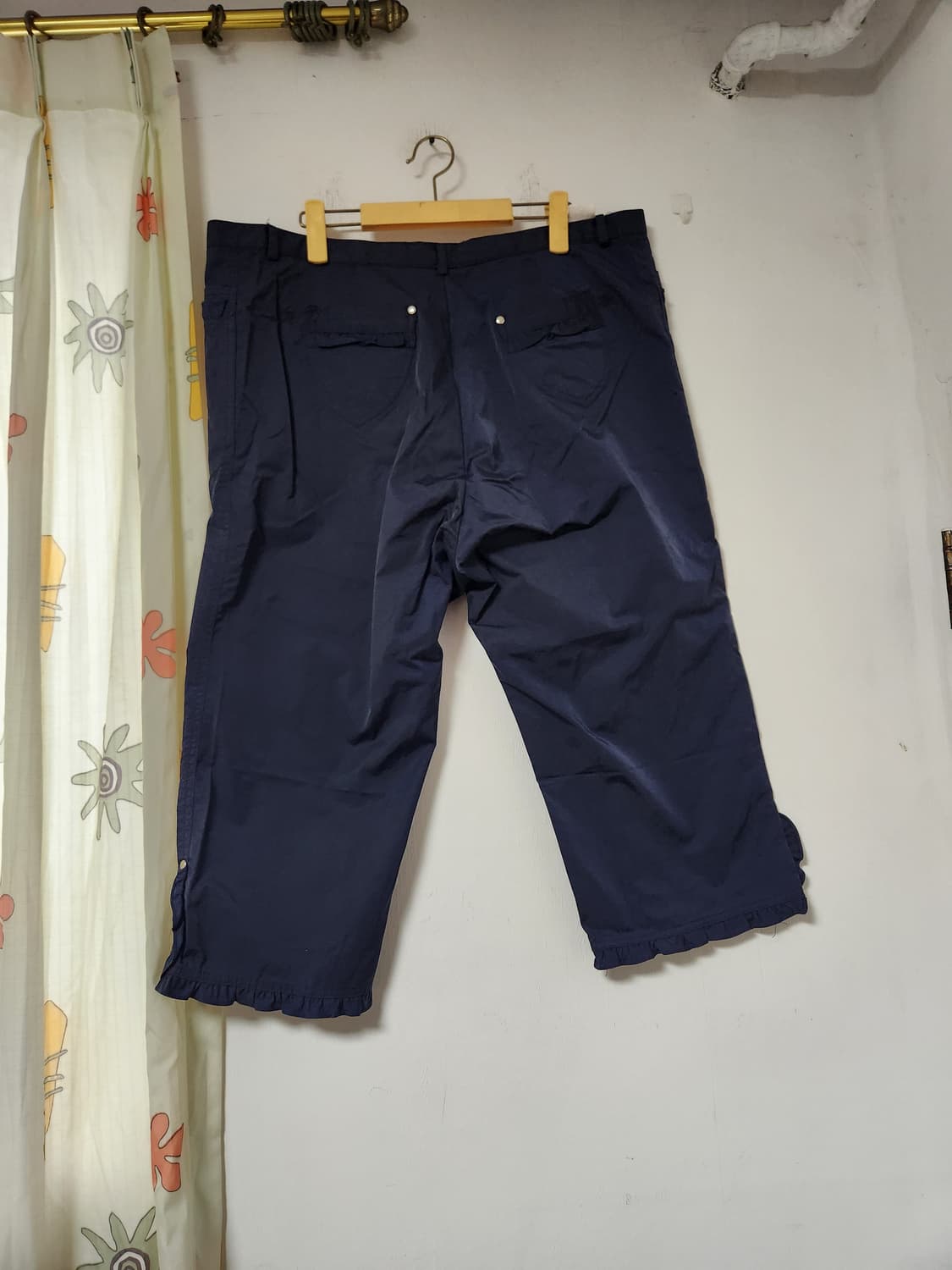 빅사이즈 7부 여성 바지 프릴 장식 39~40 상품이미지2