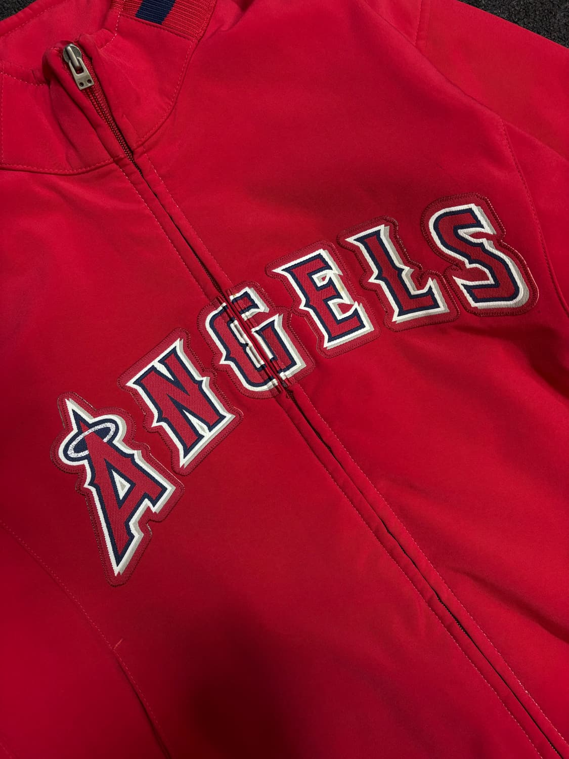 마제스틱 mlb 콜라보 에인절스 빅로고 누빔 스타디움 자켓 올드스쿨 점퍼 상품이미지2