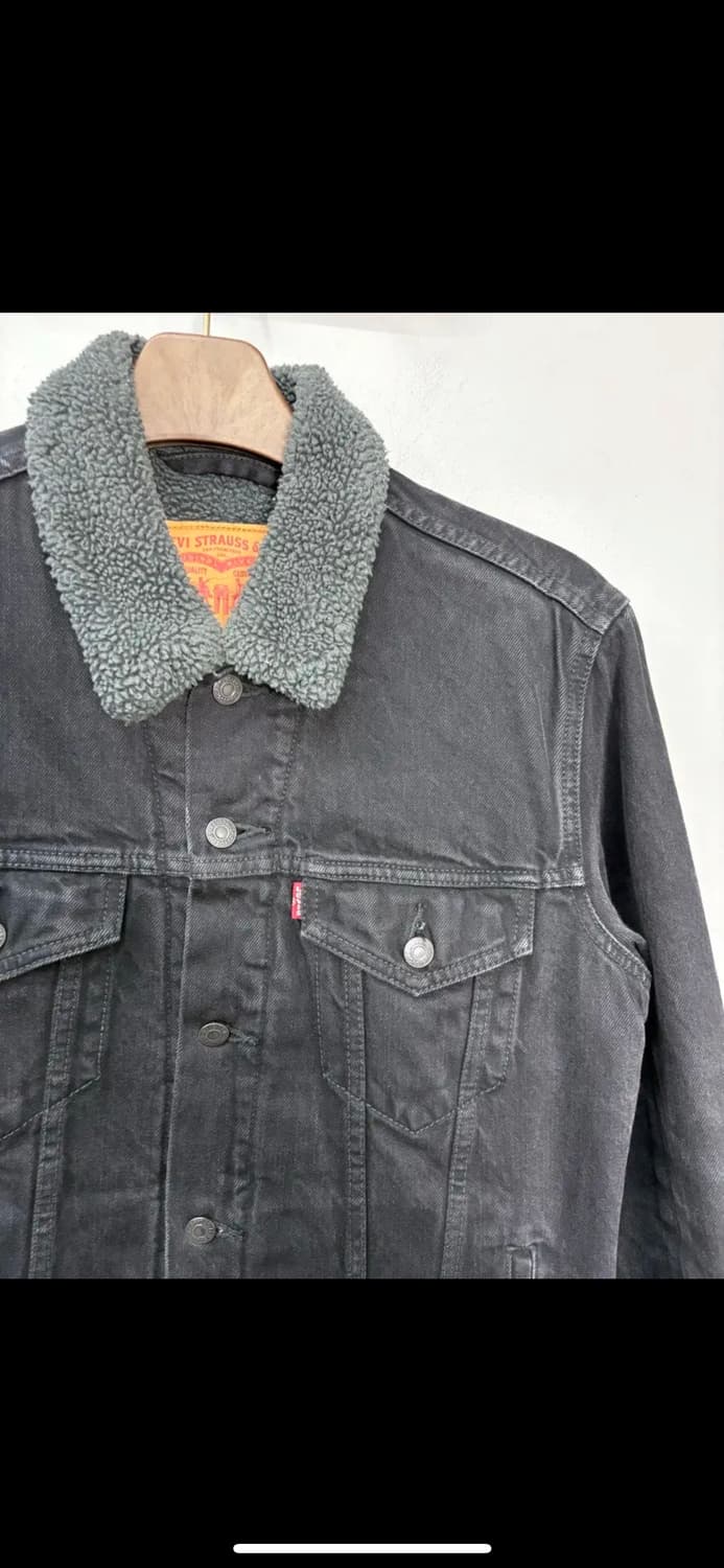 리바이스 블랙 쉐르파 트러커 데님 자켓 H1047 상품이미지3