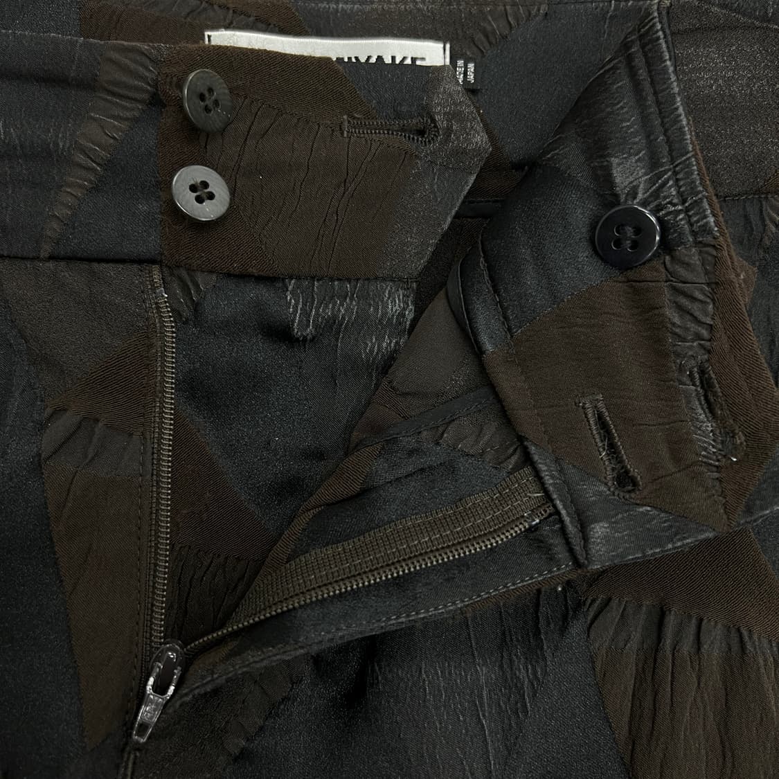 90's 이세이미야케 입체 자카드 스트레치 팬츠 상품이미지7