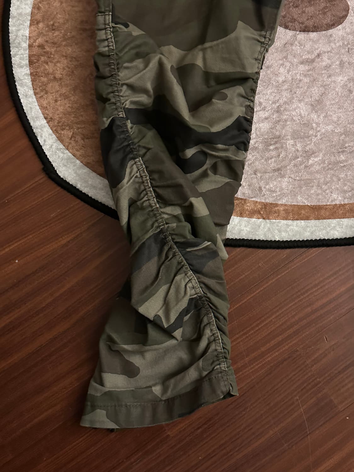 릭 오웬스 핏 링클 카모 팬츠 상품이미지4