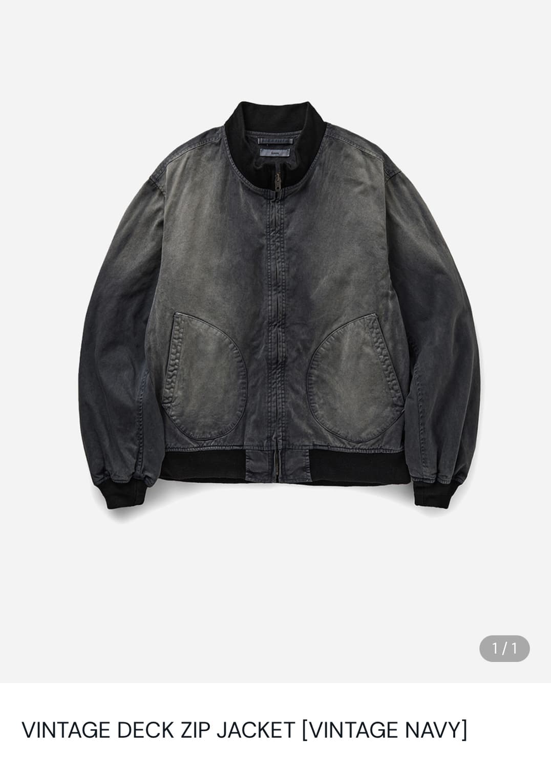 카미아 빈티지 덱 자켓 네이비 상품이미지1