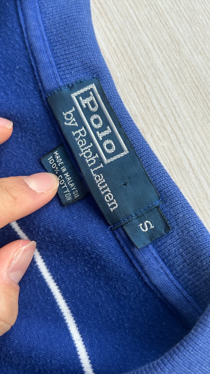 폴로 카라 반팔 블루 스트라이프 S (무료배송) 상품이미지3