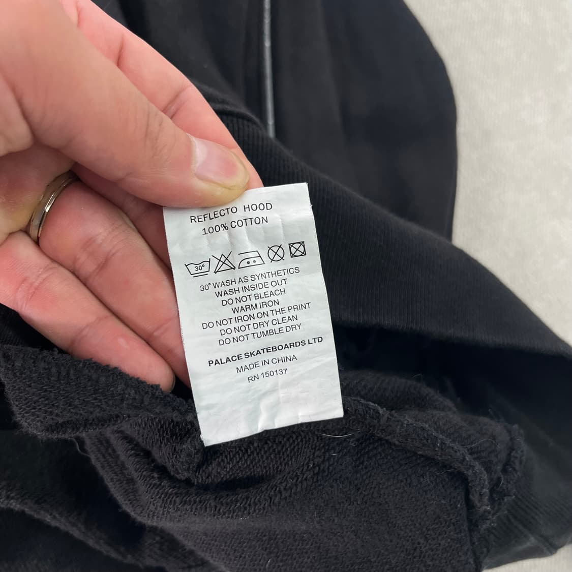 105 팔라스 리플렉토 블랙 후드티 상품이미지8