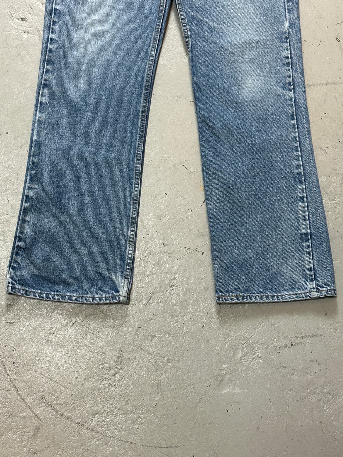 90's USA Made 빈티지 리바이스 517 부츠컷 연청 상품이미지8