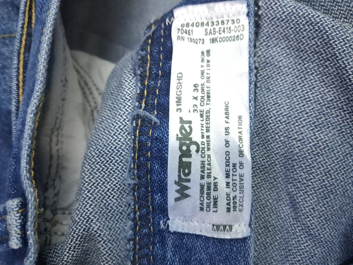택새제품 오리지날 Wrangler 랭글러 릴렉스드 핏 데님진 상품이미지5