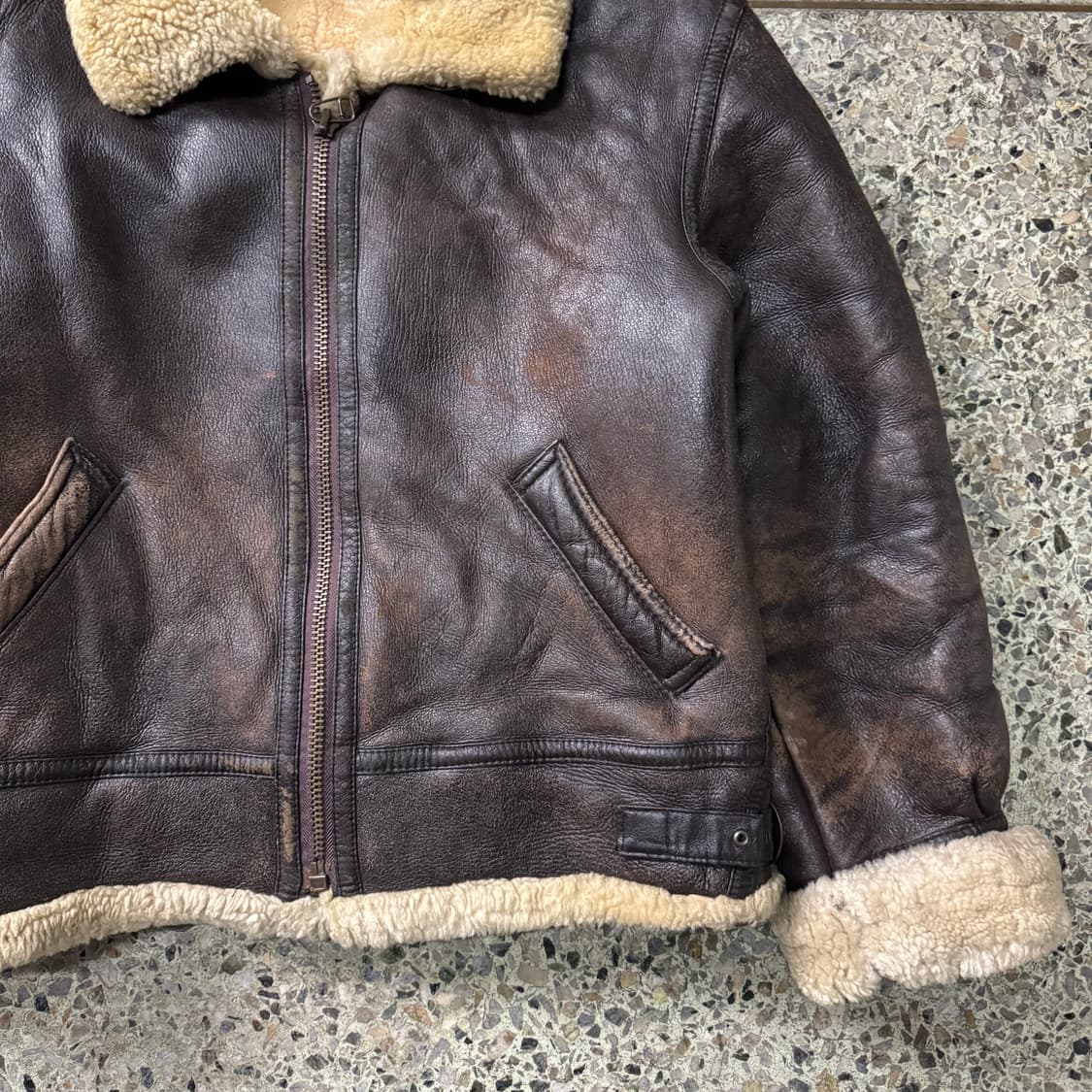 [XL] 양가죽 B3 무스탕 무통 자켓 상품이미지5