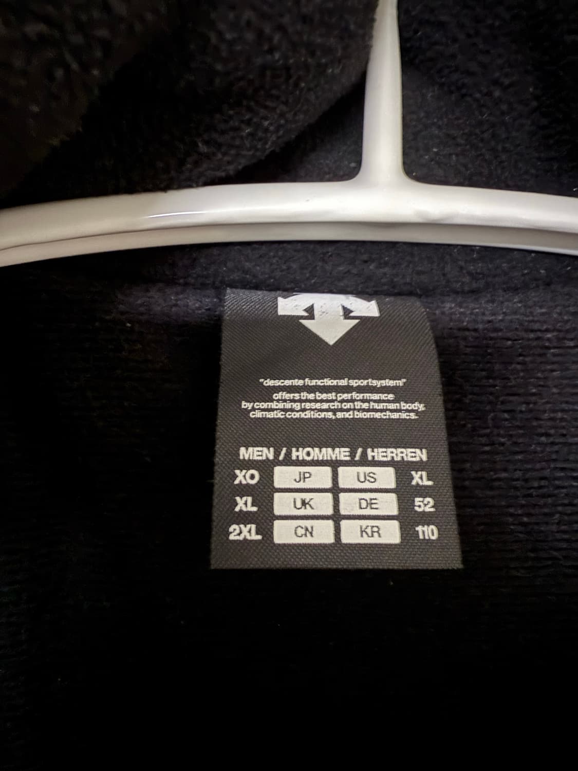 데상트 스키팀 헤비 후리스 xxl 상품이미지6