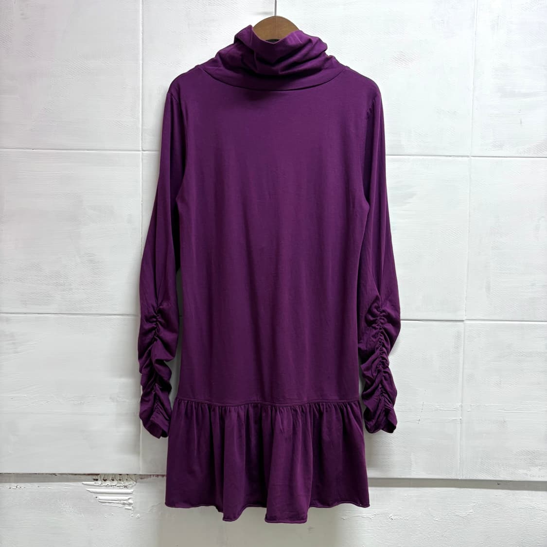 STYLE BASIC 퍼플 셔링 프릴 목폴라 원피스 JAPAN 상품이미지6