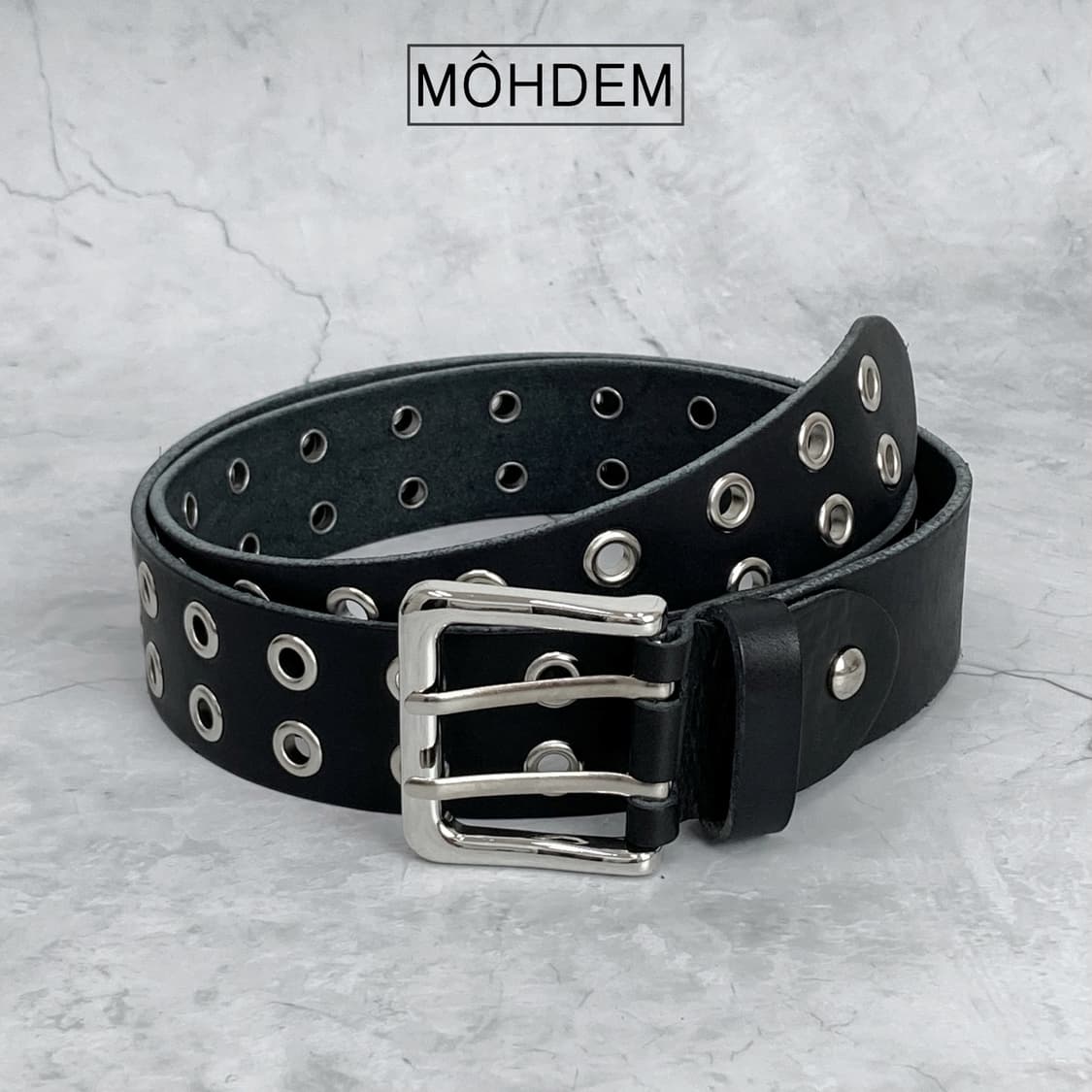 [Unisex]더블 아일렛 이태리소가죽 벨트 상품이미지4