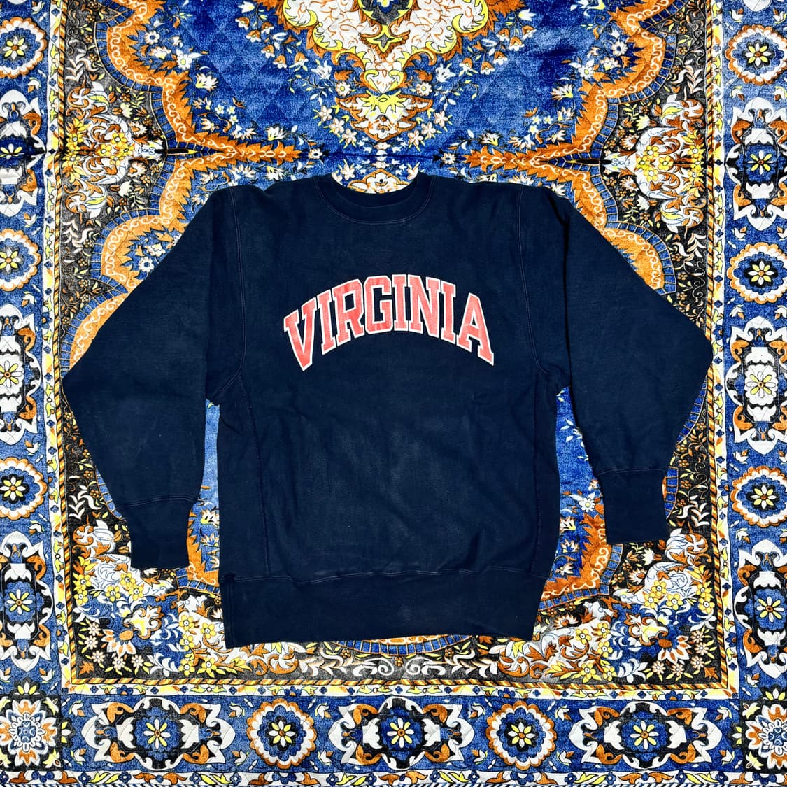 빈티지 90s USA 챔피온 리버스위브 네이비 스웻셔츠 상품이미지1