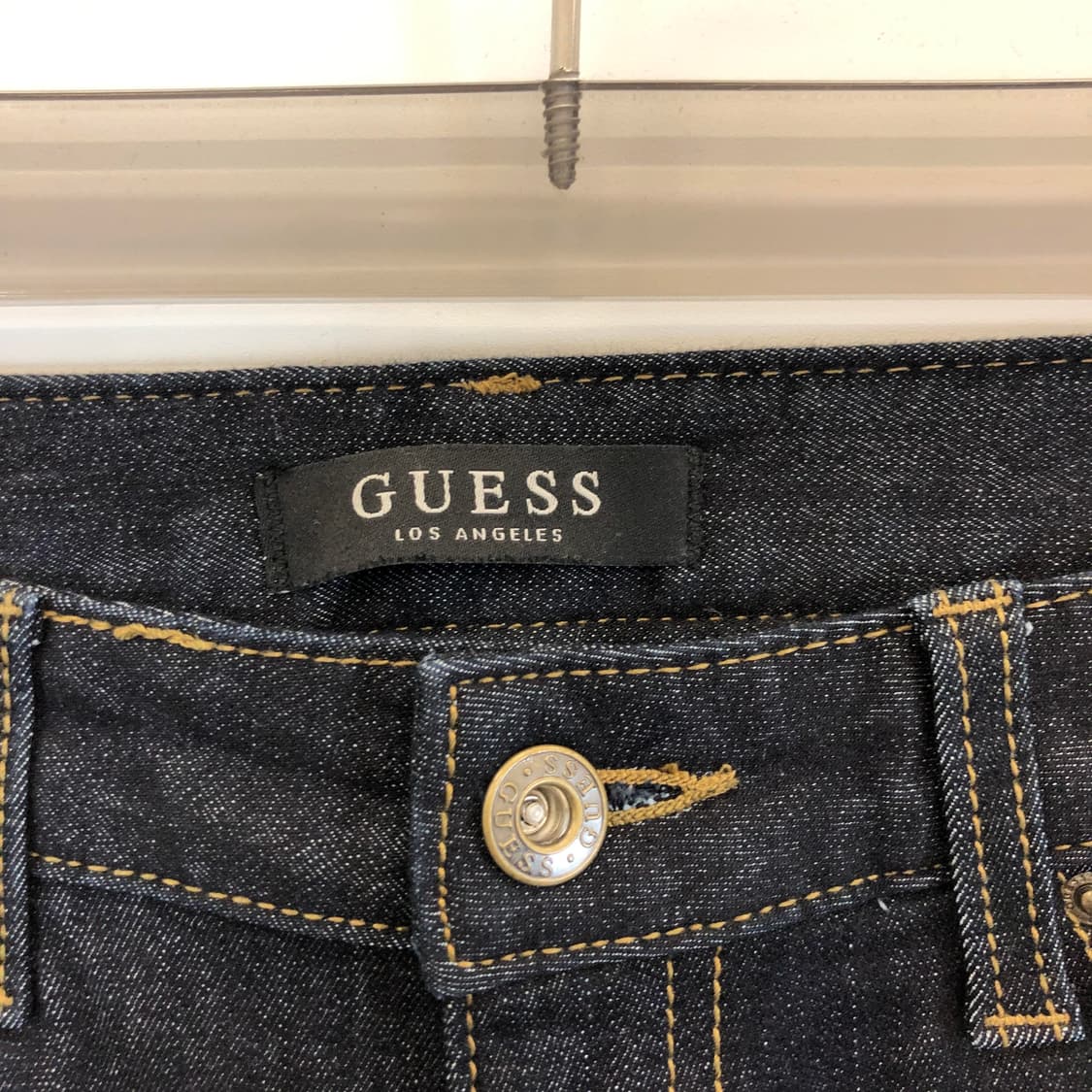 게스 프리미엄 은장 스틸로고 부츠컷데님진 28 인치 상품이미지2