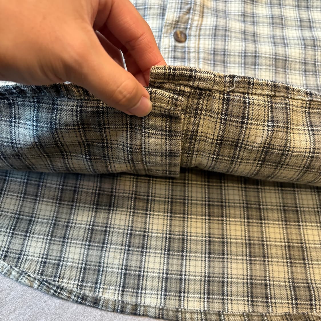 칼하트 오리지널 해비 코튼 체크 긴팔 셔츠 상품이미지7