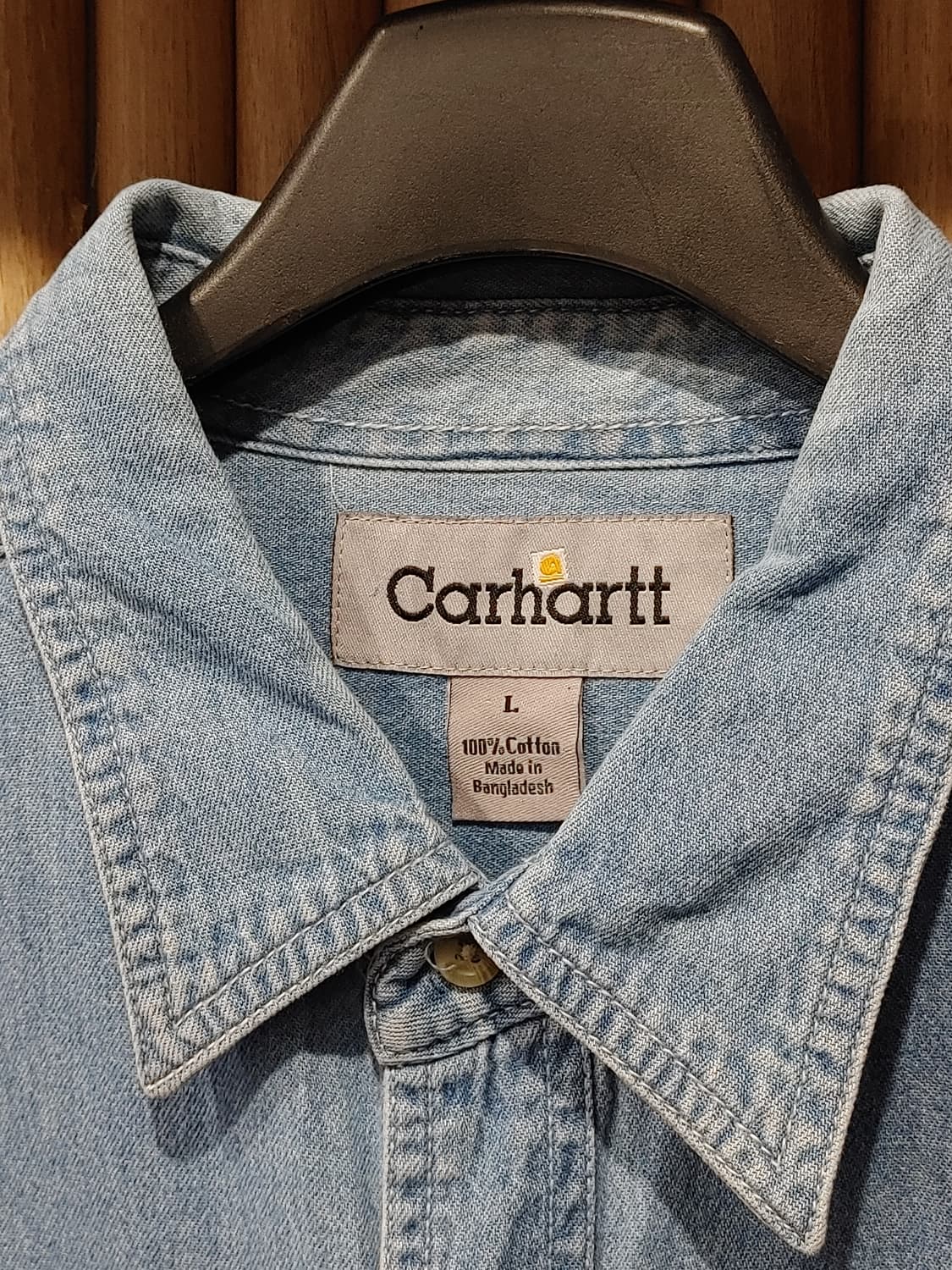 무배) 칼하트 코튼 데님 셔츠 - L 상품이미지2