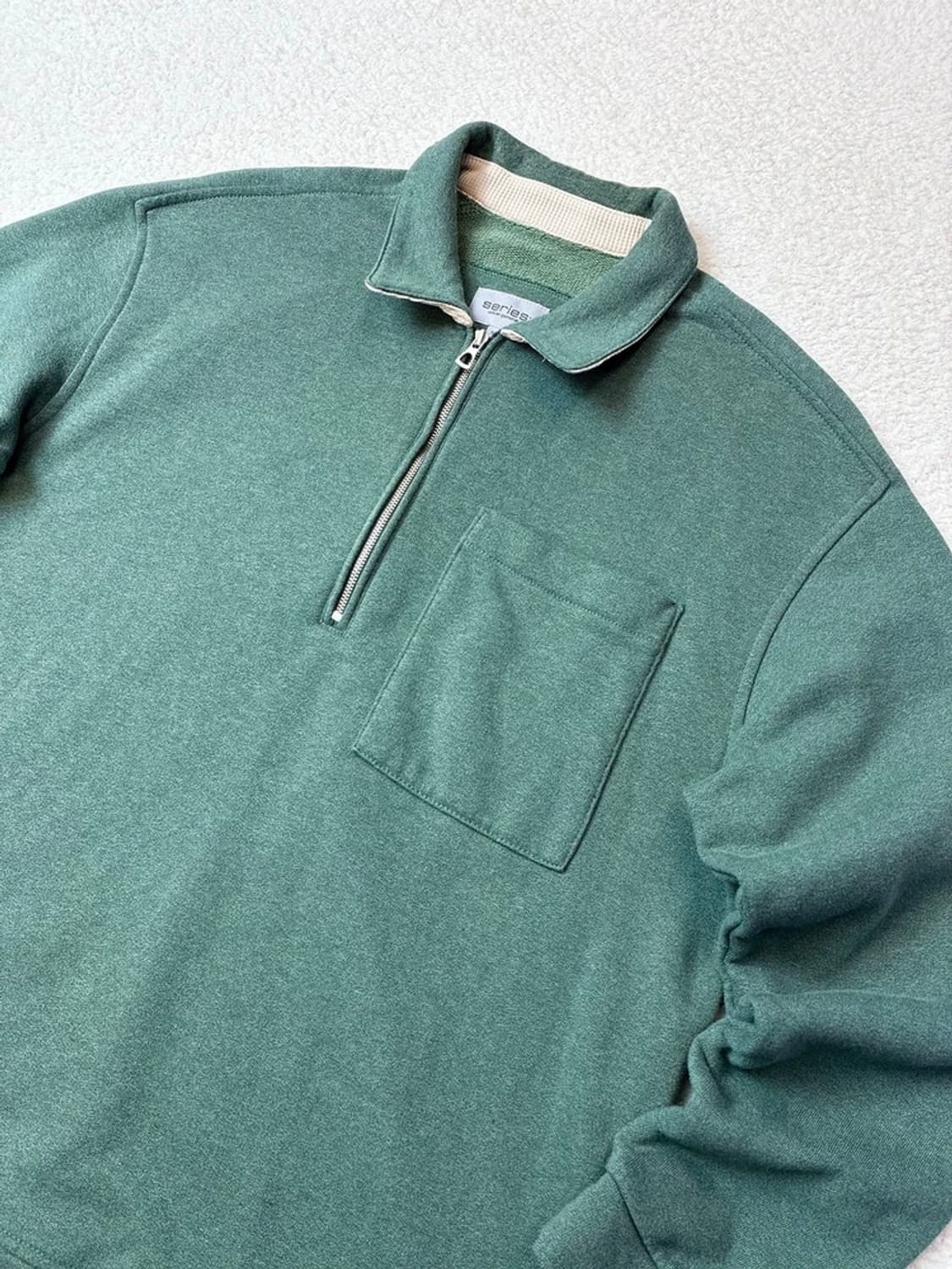 시리즈 22FW 반넥 집업 워싱 맨투맨 PN5943 상품이미지2