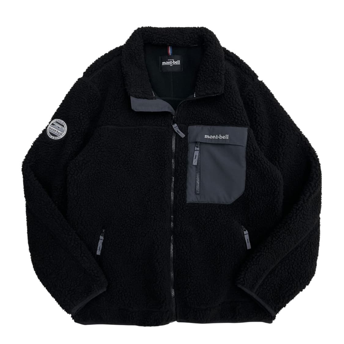 몽벨 블랙 뽀글이 포켓집업 100 상품이미지2