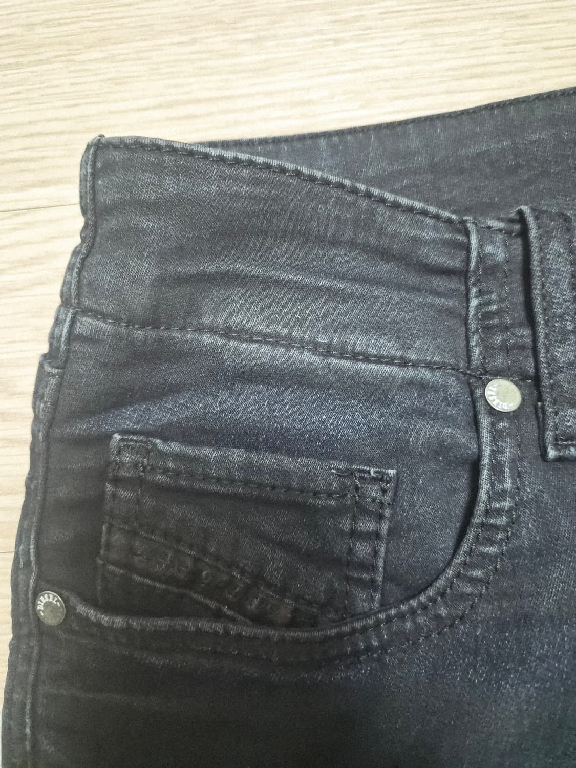 디젤 코팅 워싱 블랙진 데님 상품이미지7