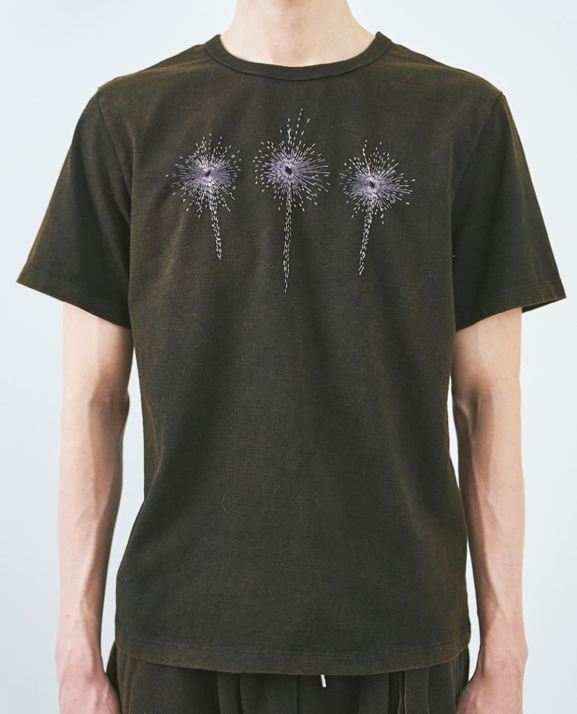 음양 Wild Flowers Embroidery T-shirt 상품이미지2