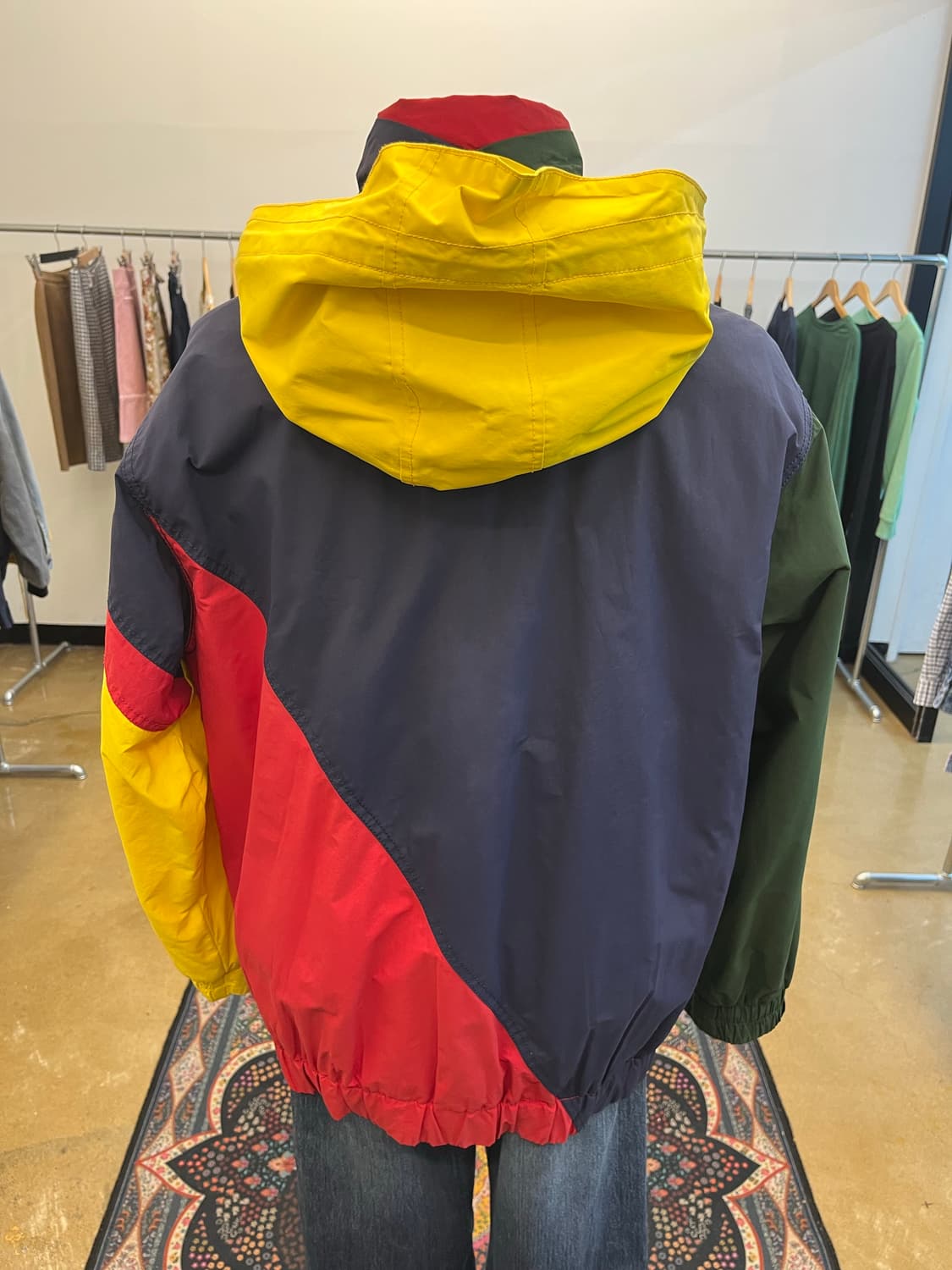 90s 타미 진스 나일론 바람막이 자켓 상품이미지5