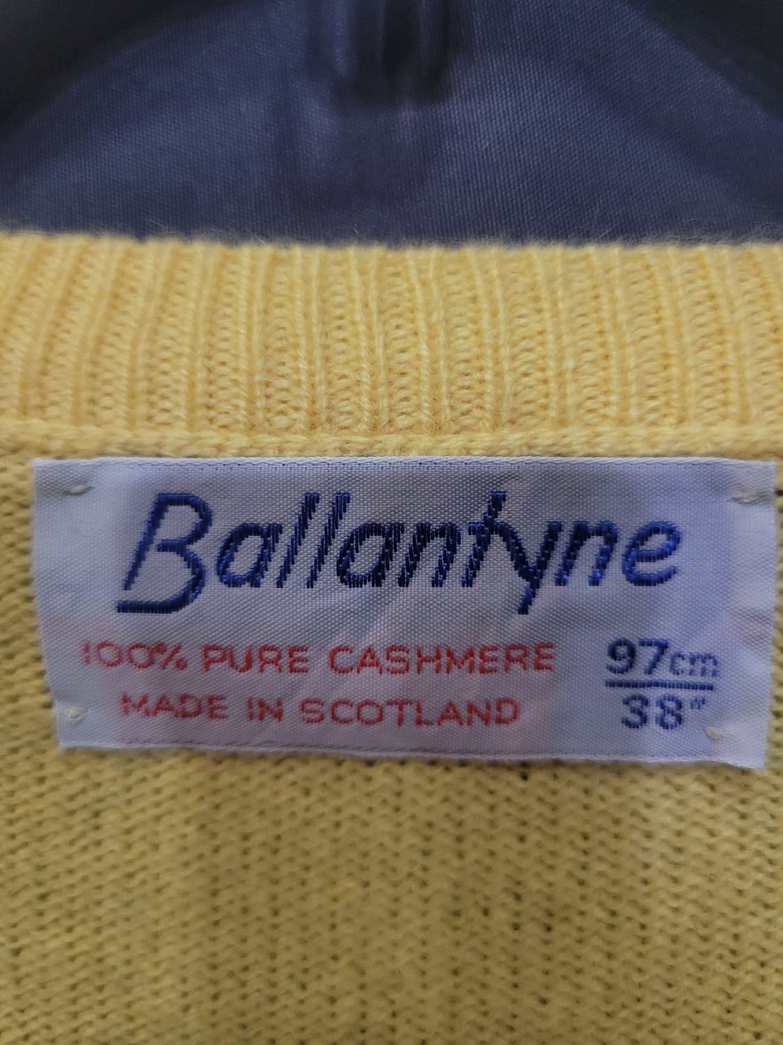 BALLANTYNE 발란타인 빈티지 캐시미어 브이넥 니트 상품이미지4