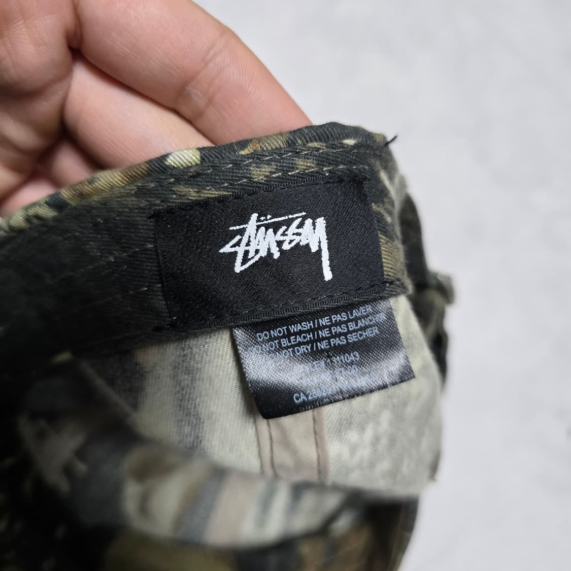 스투시 리얼트리 카모 워시드 스탁 로우 프로 볼캡 상품이미지3