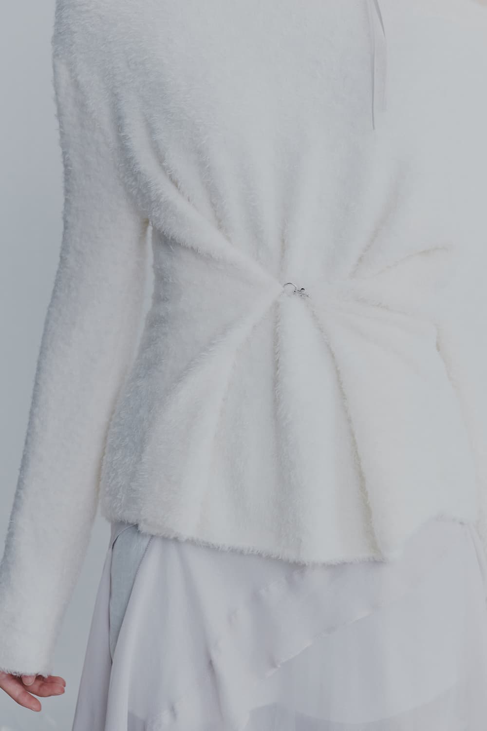 RUBY HOOK OVER KNIT ivory 상품이미지2