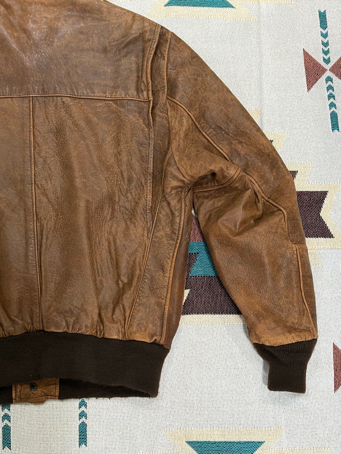 80s USA 브룩스 레더 A2 플라이트 자켓 상품이미지7