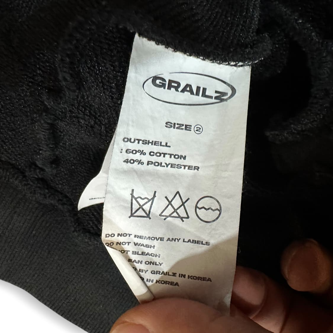 그레일즈 절개 후드티 상품이미지6