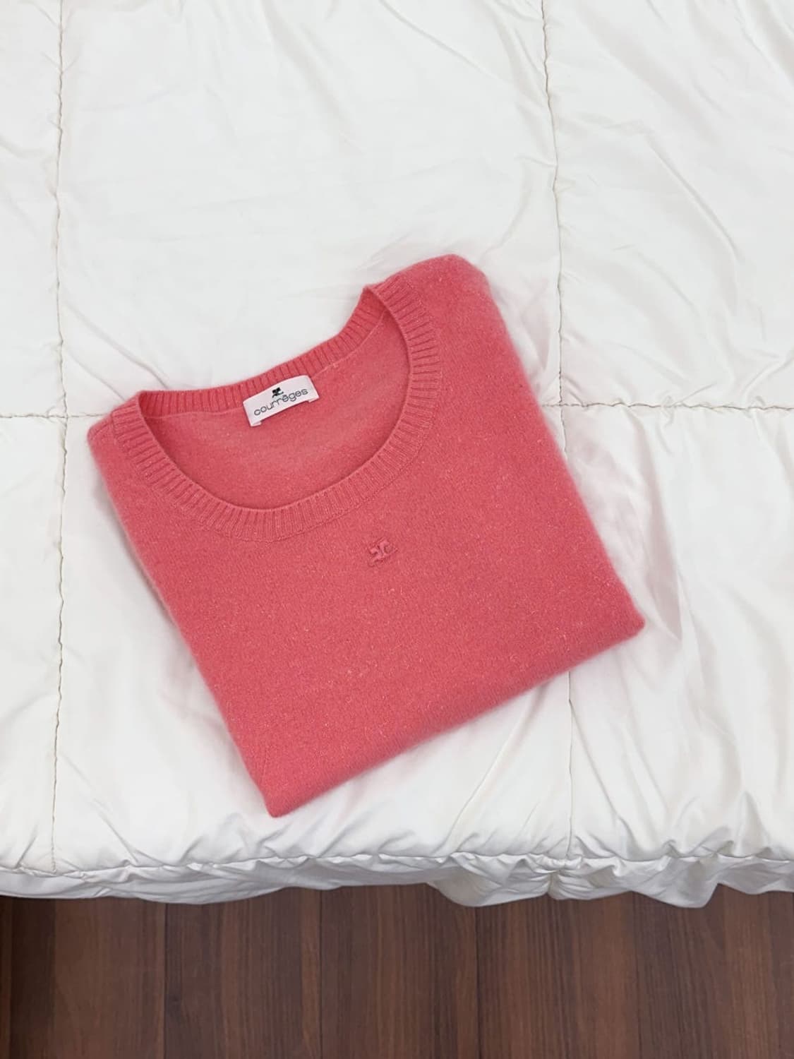 courreges / 꾸레쥬 핑크 캐시미어 니트  상품이미지1